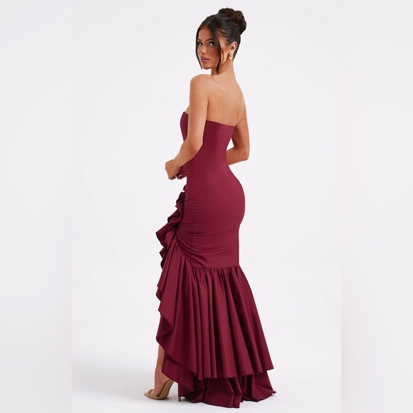 BabyBoo Angelina Maxi Dress - Burgundy - Picture 3 of 4